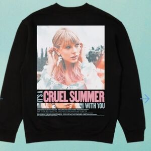 Taylor Swift Official Lover Black Sweatshirt New Rules In Breakable Heaven XL